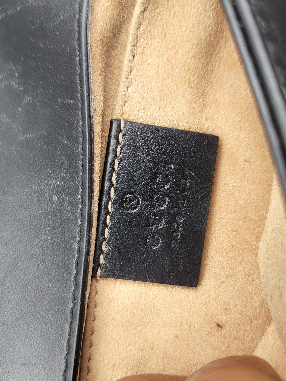 Gucci Black Matelassé GG Marmont Small Shoulder Bag with Gold Hardware - Picture 9 of 16